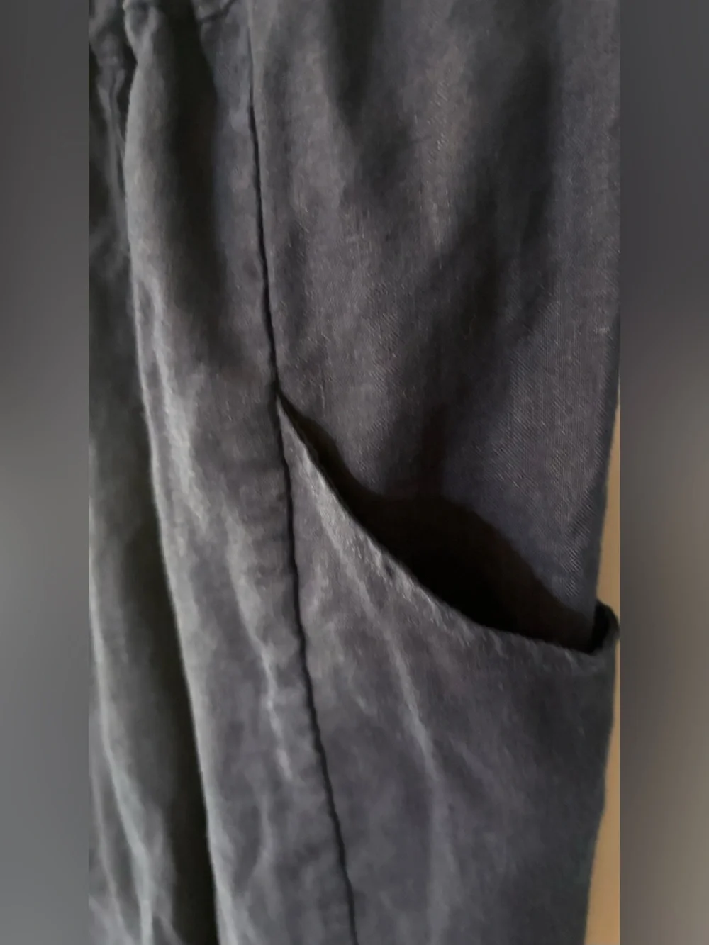 Quince  100% European Linen Pants in Deep Navy.SizeS